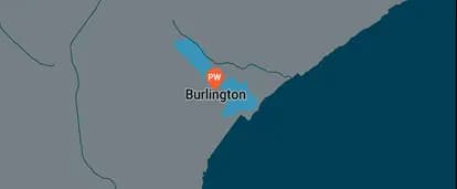 Burlington service area
